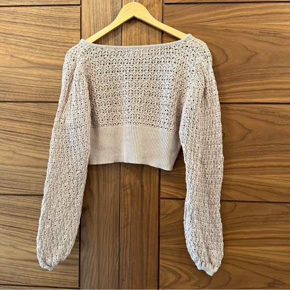 Altard' State Cropped Knit Spring Sweater - Sz M - Picture 3 of 6
